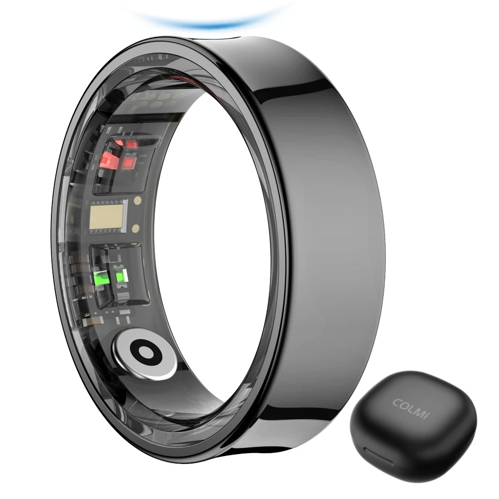Smart Ring Men Women with Charging Case, Health and Sleep Monitor, Skin Temperature Monitor, 60 days battery life