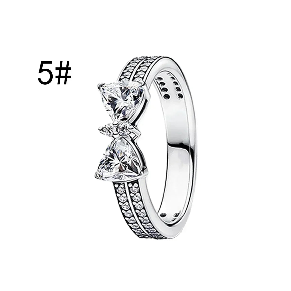 925 Sterling Silver Colorful Zircon Ring Earrings Bracelet Necklace Original DIY Women's Jewelry Gift