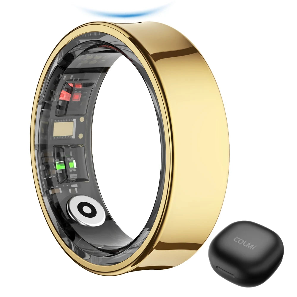 Smart Ring Men Women with Charging Case, Health and Sleep Monitor, Skin Temperature Monitor, 60 days battery life