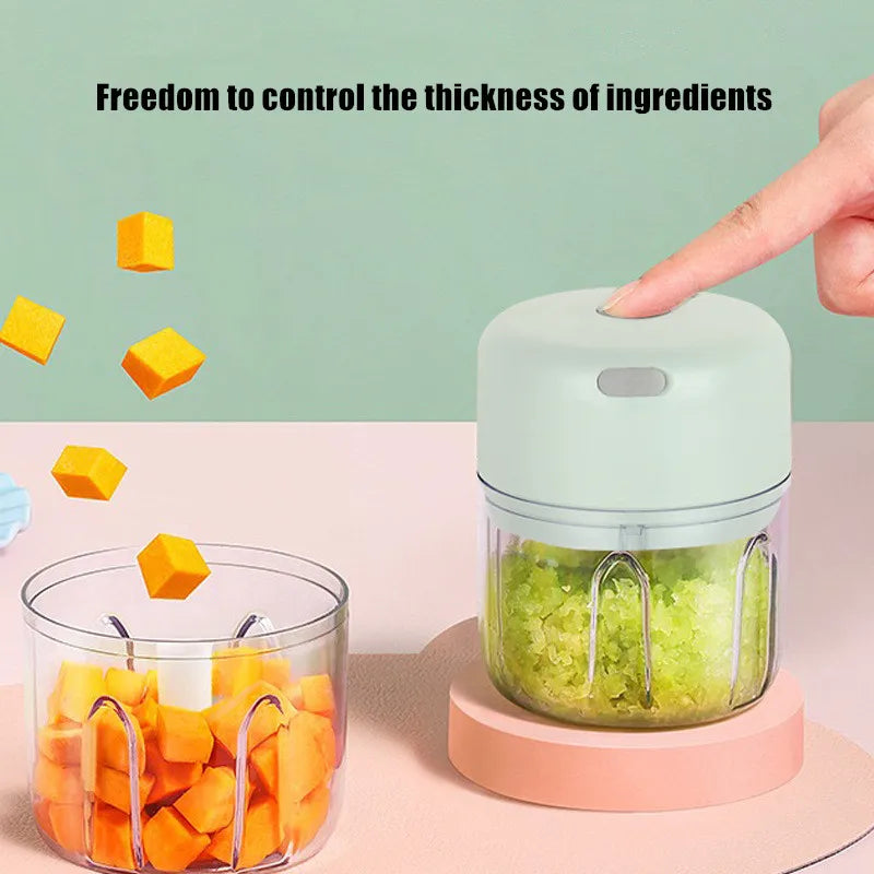 Multifunctional Cooking Machine Automatic Household Meat Grinder Baby Supplementary Food Stirring Minced Garlic 