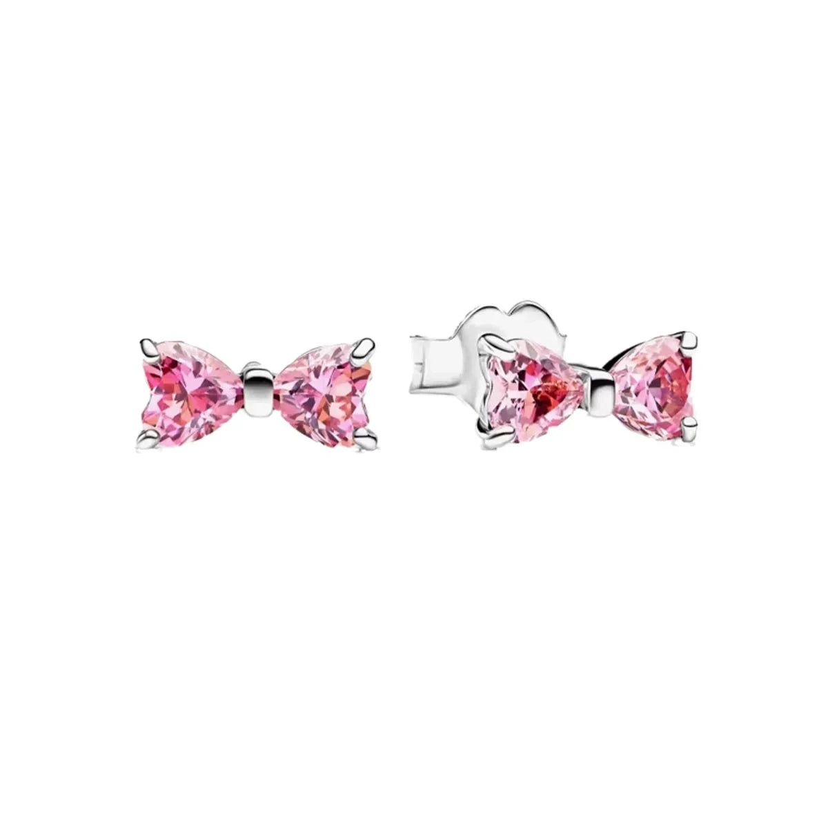 925 Sterling Silver Colorful Zircon Ring Earrings Bracelet Necklace Original DIY Women's Jewelry Gift