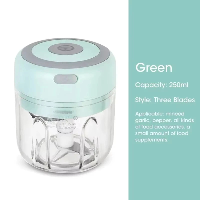 pop Electric Kitchen Food Chopper Mini Garlic Masher crusher USB Portable Meat Grinder Vegetable Chopper for Kitchen Gadgets