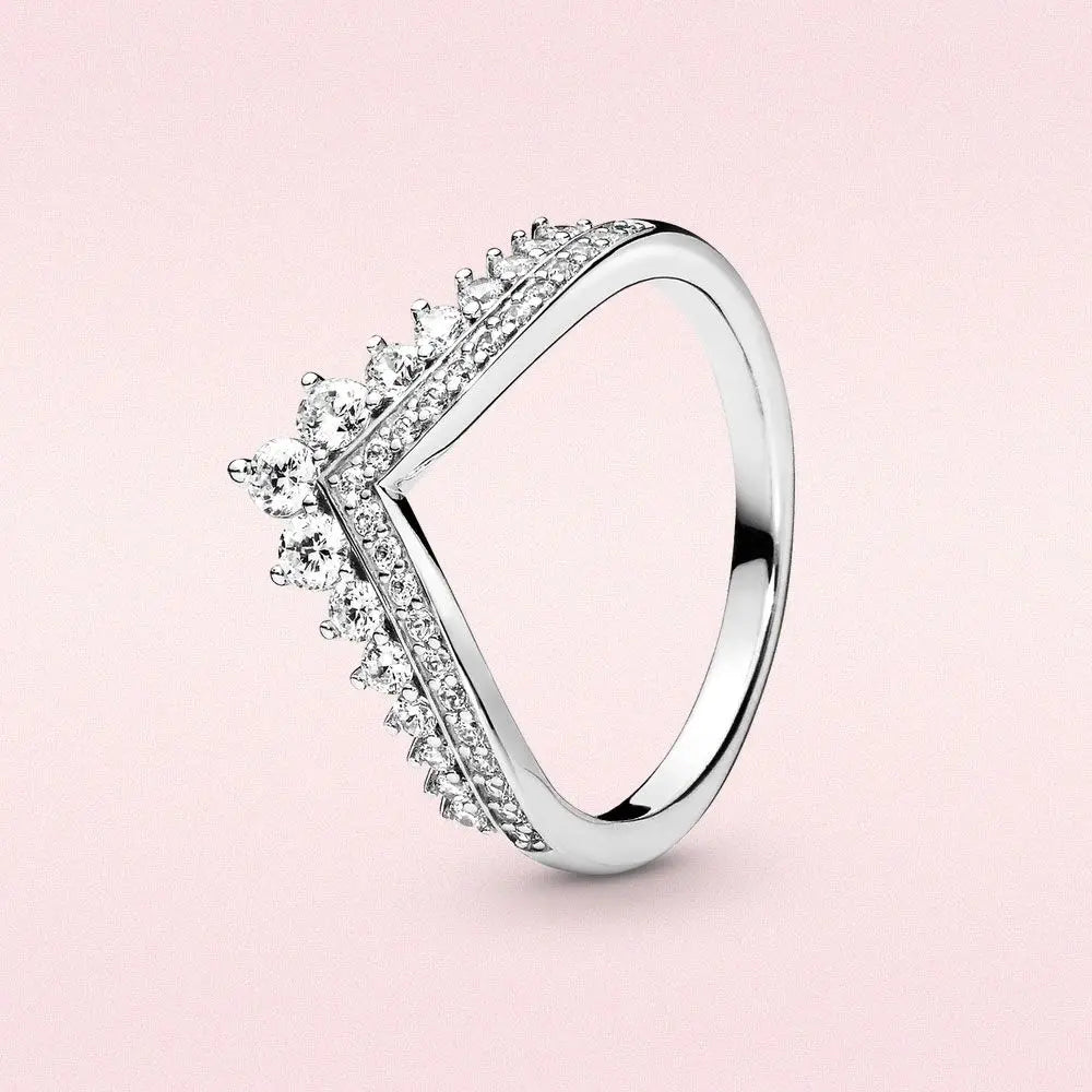Rings Red Pink Heart Zircon Ring Size 6 7 8 9 Wedding Fashion High Jewelry Gifts for Women