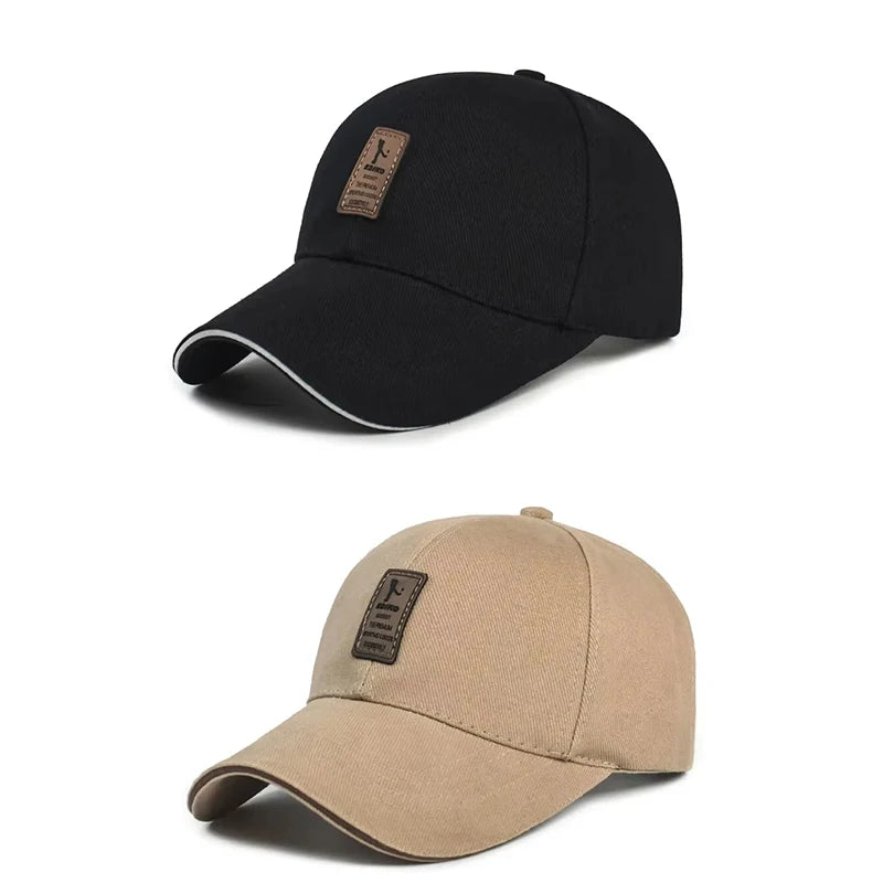 cotton baseball caps, men's, sports sun hats, caps,