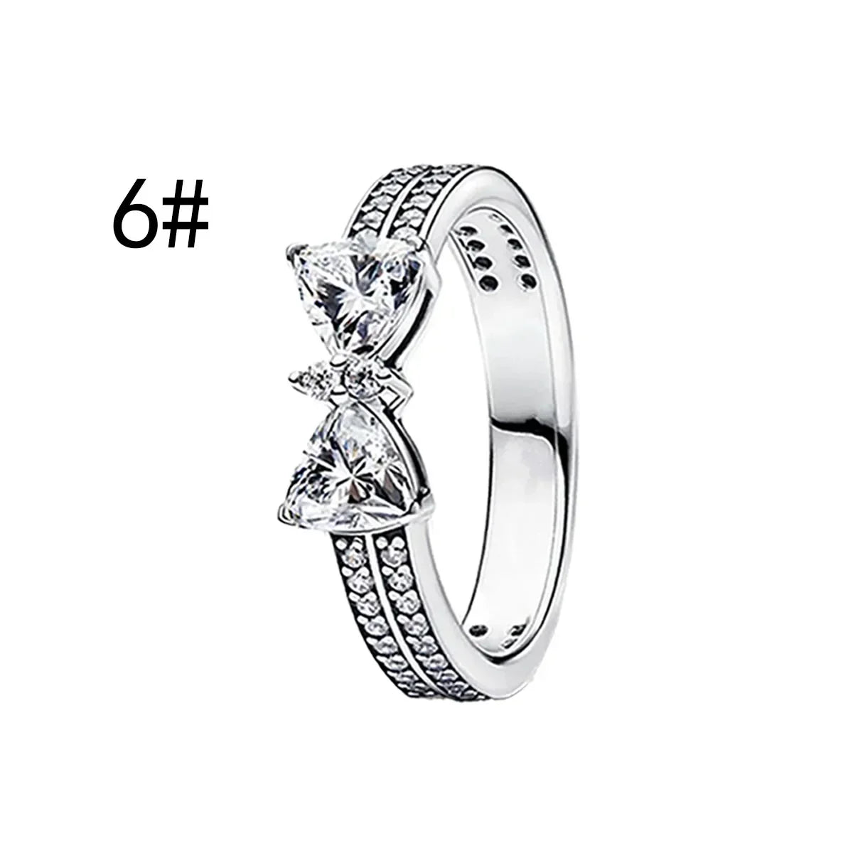 925 Sterling Silver Colorful Zircon Ring Earrings Bracelet Necklace Original DIY Women's Jewelry Gift