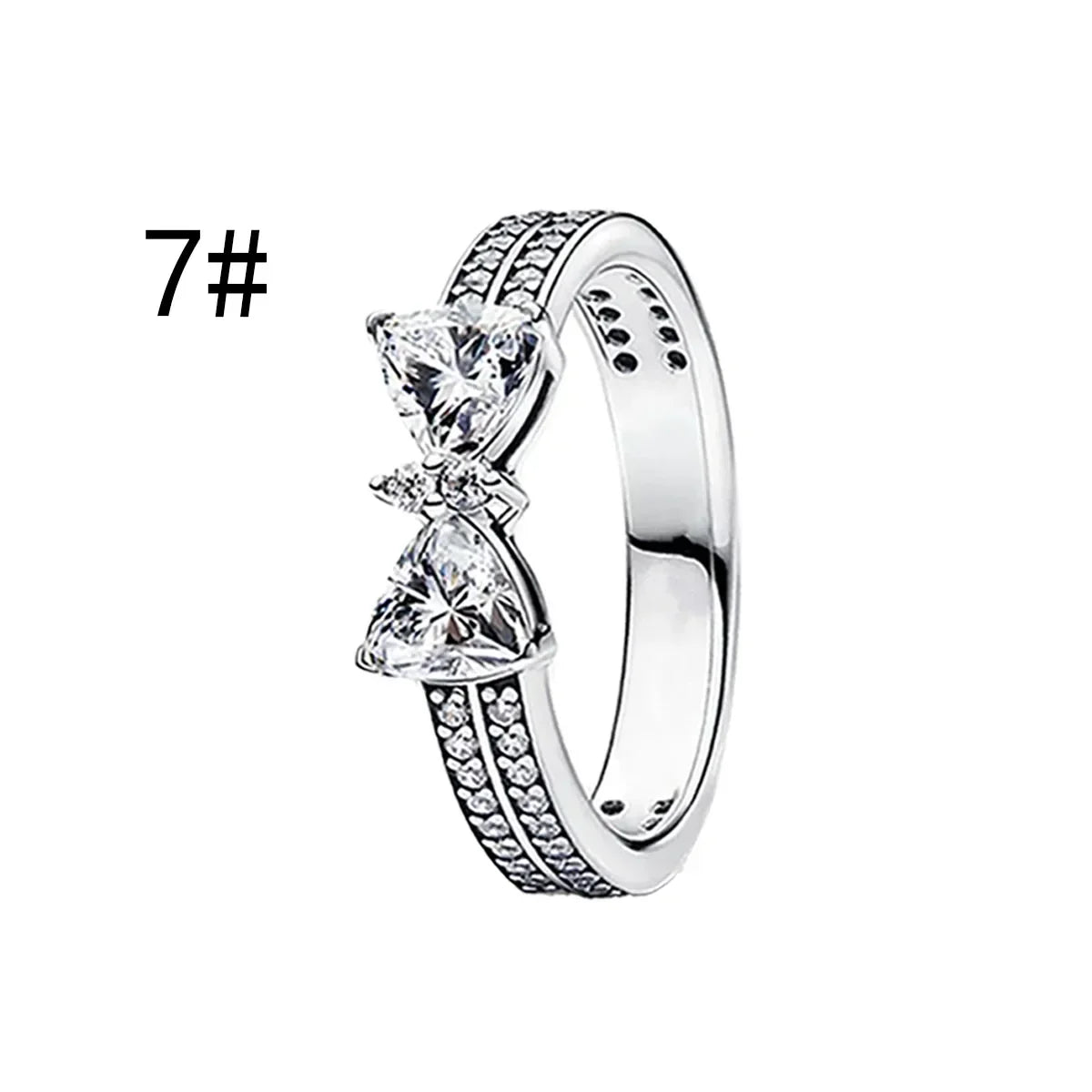 925 Sterling Silver Colorful Zircon Ring Earrings Bracelet Necklace Original DIY Women's Jewelry Gift