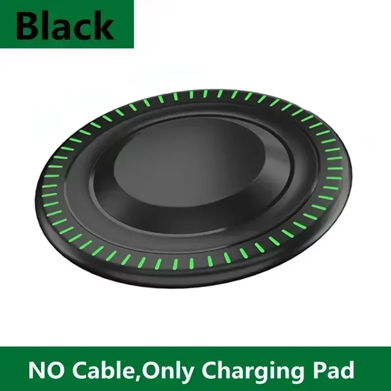 Fast Wireless Charger Pad For iPhone 15 14 13 12 X Pro Max 8 Samsung Galaxy S23 Xiaomi Wireless Charging Station Chargers
