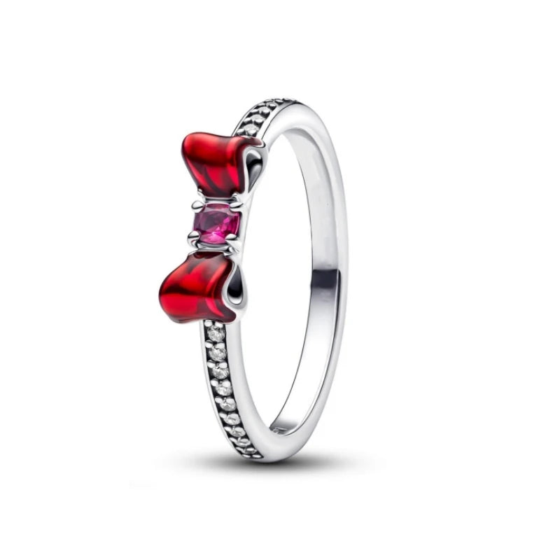 925 Sterling Silver Colorful Zircon Ring Earrings Bracelet Necklace Original DIY Women's Jewelry Gift