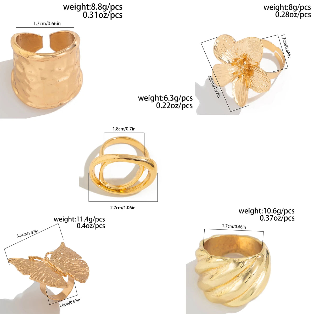 Flowers Ring for Women Fashion Statement 2025 Adjustable Finger Ring Wed Jewelry