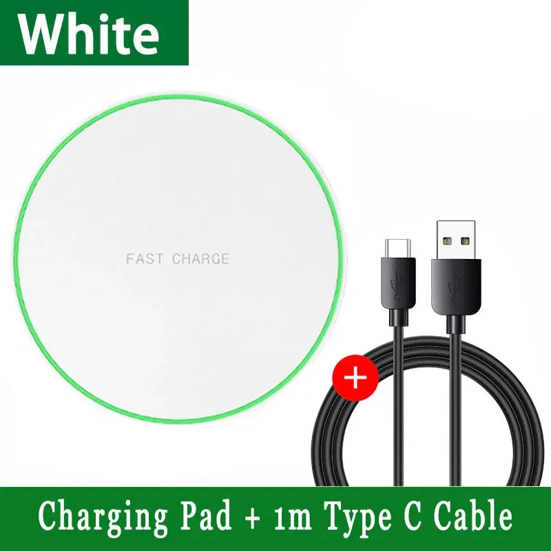 100W Fast Wireless Charger Pad For iPhone 16 - 12 X Pro Max 8 Samsung Galaxy S23 Xiaomi Wireless Charging Station Chargers