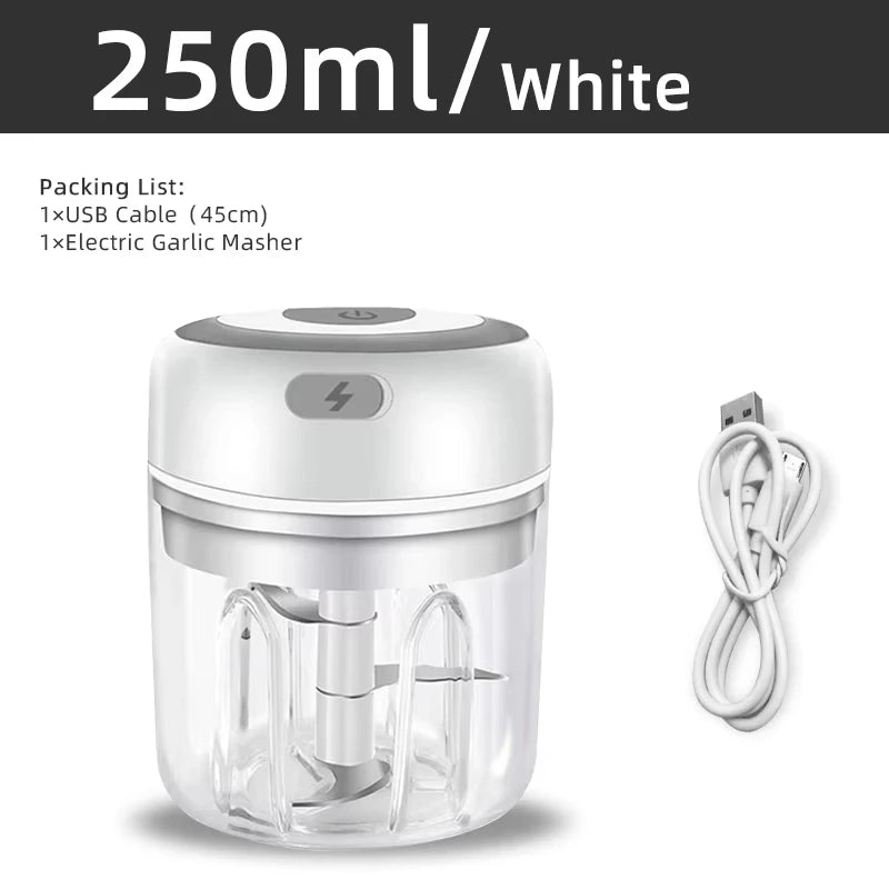pop Electric Kitchen Food Chopper Mini Garlic Masher crusher USB Portable Meat Grinder Vegetable Chopper for Kitchen Gadgets