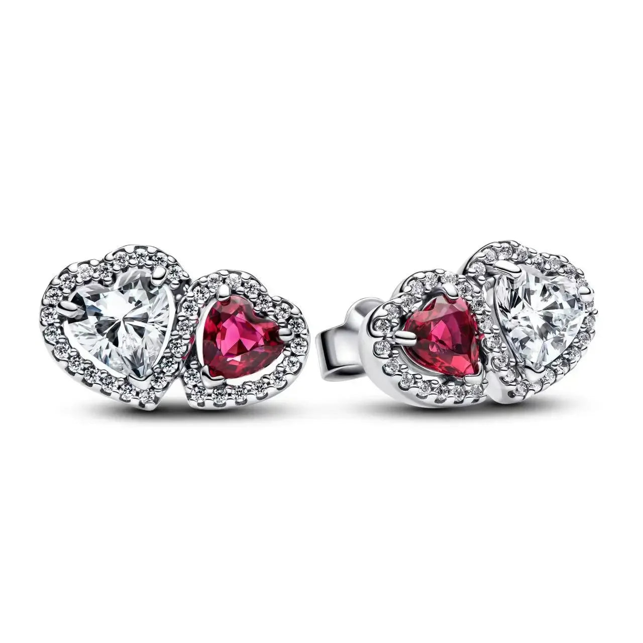 925 Sterling Silver Colorful Zircon Ring Earrings Bracelet Necklace Original DIY Women's Jewelry Gift