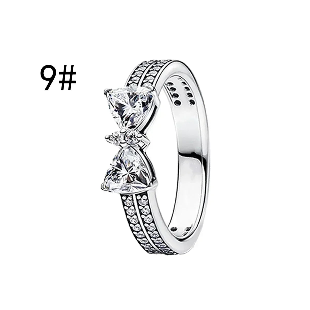 925 Sterling Silver Colorful Zircon Ring Earrings Bracelet Necklace Original DIY Women's Jewelry Gift