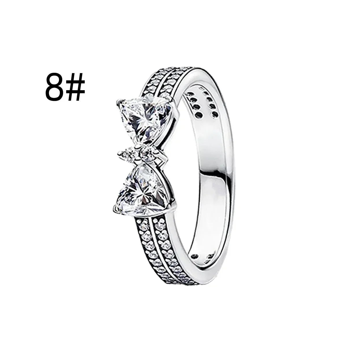 925 Sterling Silver Colorful Zircon Ring Earrings Bracelet Necklace Original DIY Women's Jewelry Gift