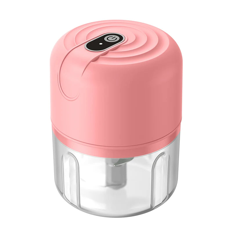 Electric garlic beater 250ml rechargeable garlic grinder portable vegetable chopper multifunctional meat grinder blender
