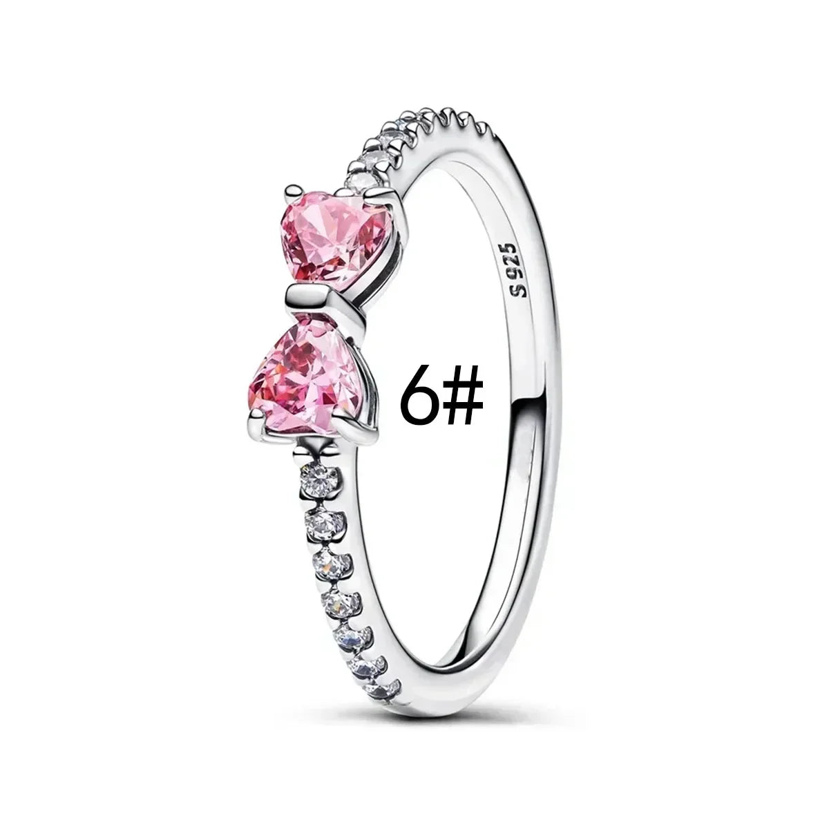 925 Sterling Silver Colorful Zircon Ring Earrings Bracelet Necklace Original DIY Women's Jewelry Gift