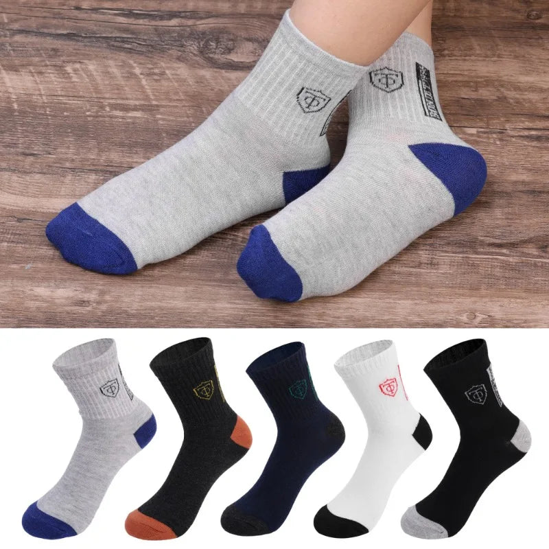 10 Pairs Breathable Cotton Sports Stockings Men Bamboo Fiber Autumn and Winter Men Socks Sweat Absorption Deodorant Business Sox