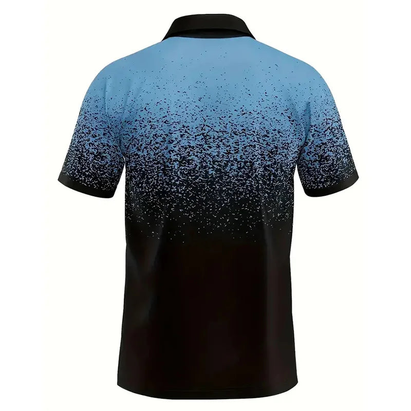 Summer Men's Short sleeved Polo Shirt Business Office Fashion Collar Shirt Men's Sports and Leisure T-shirt