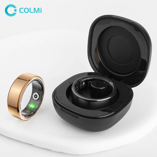 Smart Ring with Charging Case for Men Women, Battery Life, 39 Days, Health Monitor, 5ATM Waterproof
