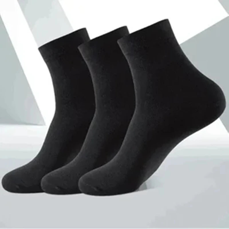 10 Pairs Breathable Cotton Sports Stockings Men Bamboo Fiber Autumn and Winter Men Socks Sweat Absorption Deodorant Business Sox