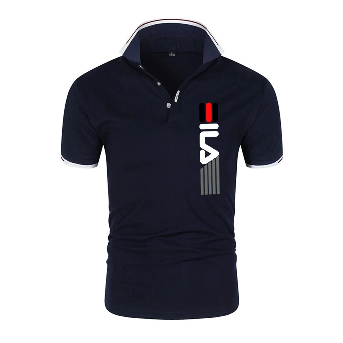 New Men's Lapel Anti-pillin Polo Shirt