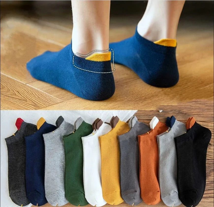 10pairs Breathable Cotton Sports Stockings Men Bamboo Fiber Autumn and Winter Men Socks Sweat Absorption Deodorant Business Sox