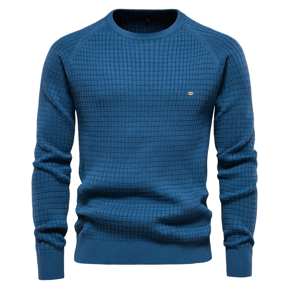 Men's Sweater Basic Solid O Neck Long Sleeve Knitted Men's Pullover Winter New Men's Warm Sweater  Men Clothing  Pullover US 2XL