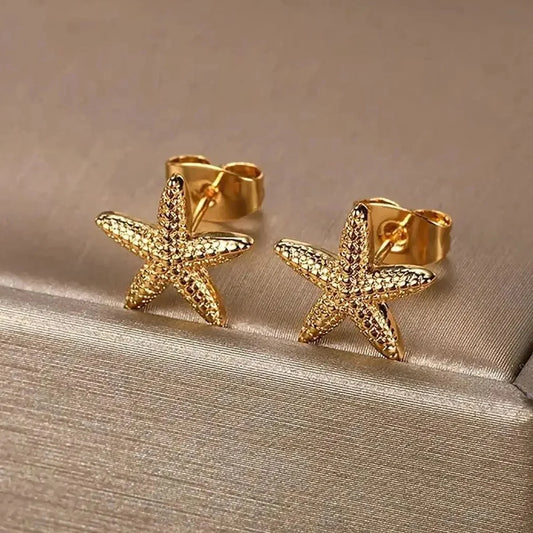 Earrings For Women Simple Star Shell Earrings Stud Ocean Party Jewelry Gift