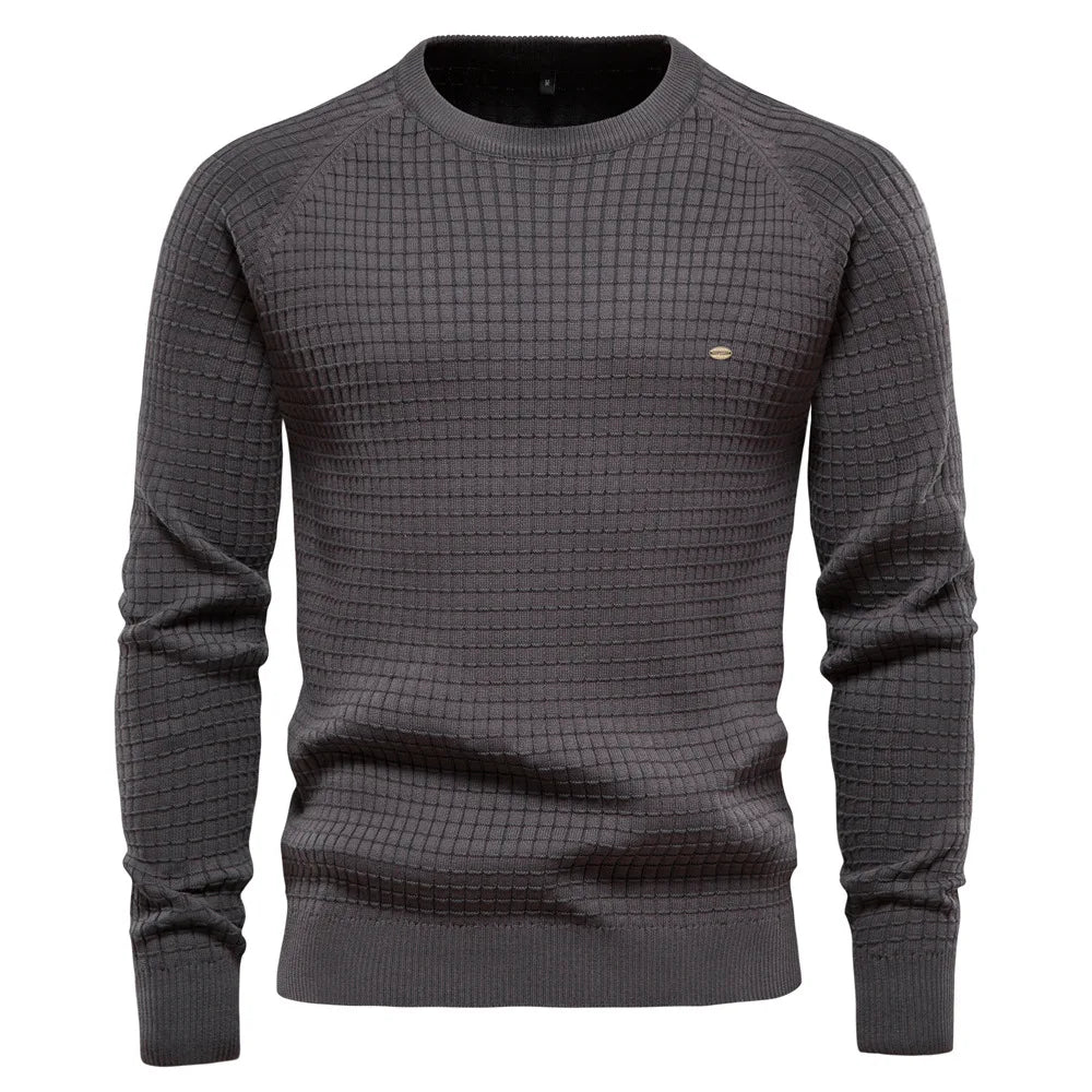 Men's Sweater Basic Solid O Neck Long Sleeve Knitted Men's Pullover Winter New Men's Warm Sweater  Men Clothing  Pullover US 2XL