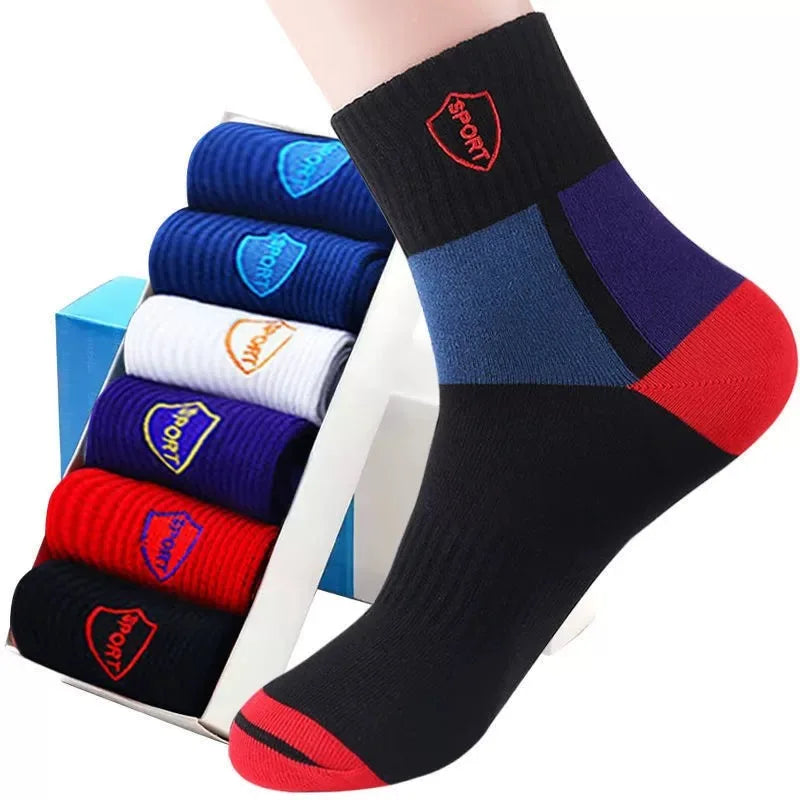 10 Pairs Breathable Cotton Sports Stockings Men Bamboo Fiber Autumn and Winter Men Socks Sweat Absorption Deodorant Business Sox