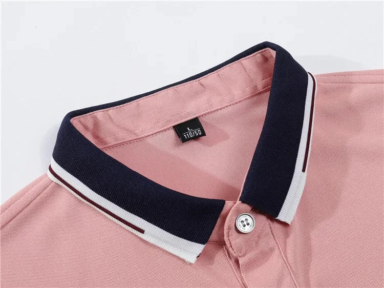 New Men's Lapel Anti-pillin Polo Shirt