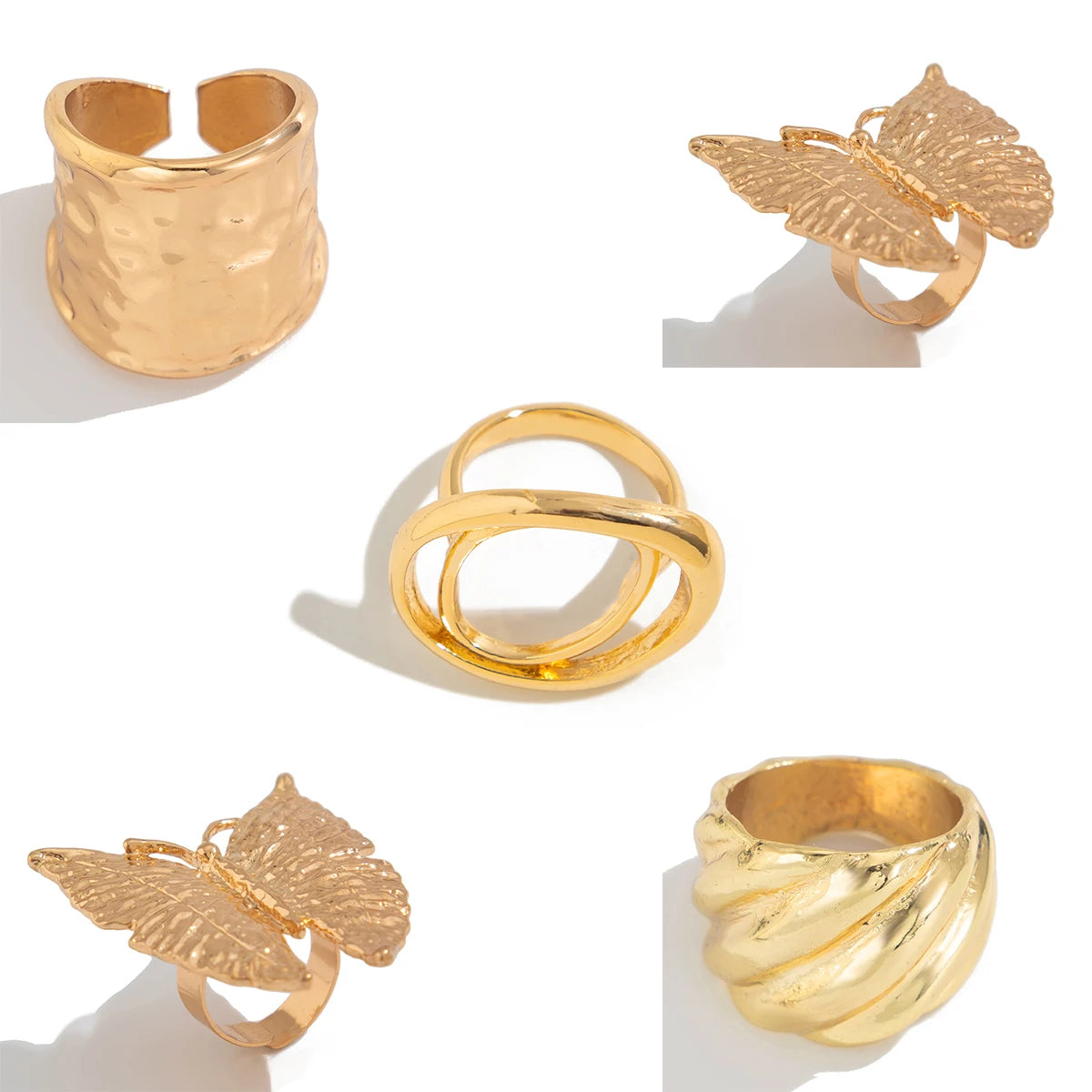 Flowers Ring for Women Fashion Statement 2025 Adjustable Finger Ring Wed Jewelry