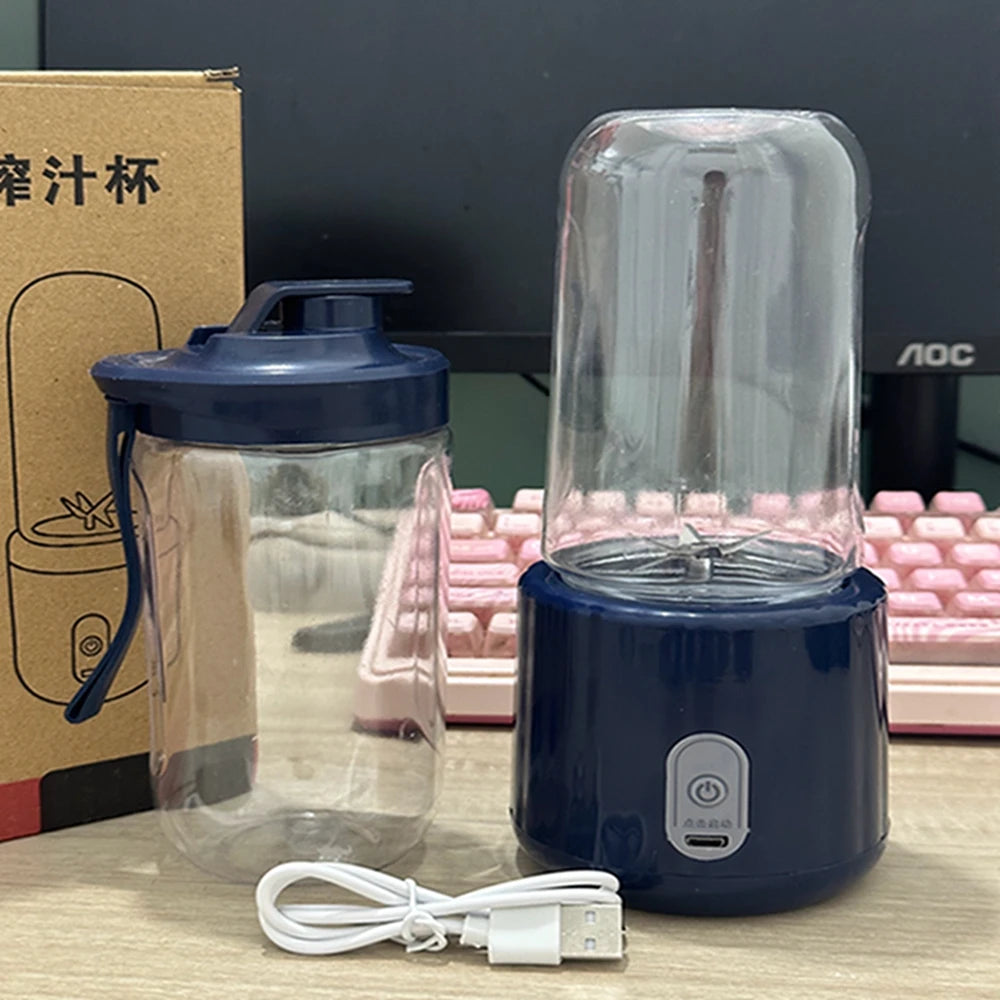 Double Cup Multifunction Usb Fruit Mixers Juicers Portable Electric Juicer Blender Fruit Juicer Cup Food Milkshake Juice Maker