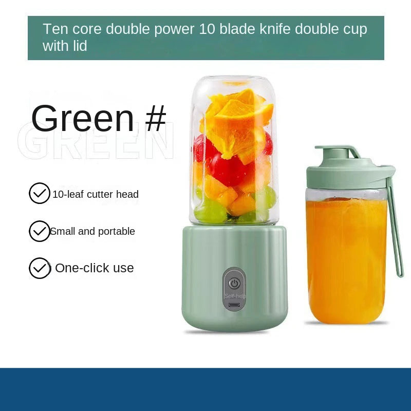Double Cup Multifunction Usb Fruit Mixers Juicers Portable Electric Juicer Blender Fruit Juicer Cup Food Milkshake Juice Maker