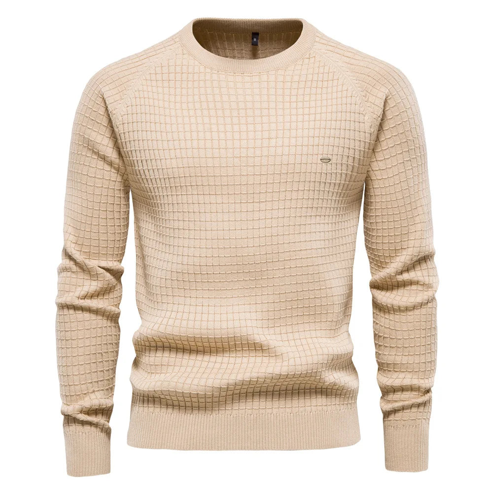 Men's Sweater Basic Solid O Neck Long Sleeve Knitted Men's Pullover Winter New Men's Warm Sweater  Men Clothing  Pullover US 2XL